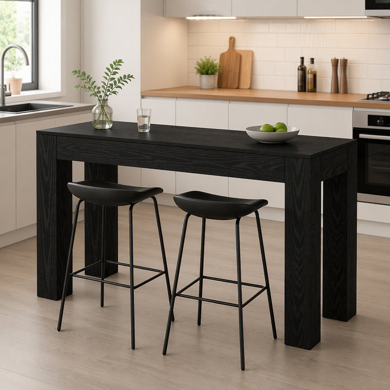 63" Long Bar Table, Rectangular Counter Height Pub Table