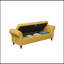 Banc avec siège capitonné et accoudoirs-371930220
