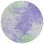 8' Lavender Mint Green And Ivory Round Abstract Washable Indoor Outdoor Area Rug