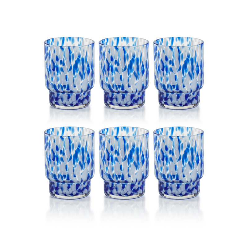 Ensemble de 6 verres Andria, Bleu