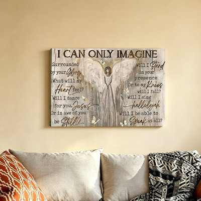 Christian Wall Art, Rural Angel Wings
