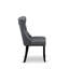 L'ensemble de table de salle à manger 5 pièces comprend une table rectangulaire en bois avec feuille papillon et 4 chaises rembourrées en tissu de polyester, noir-91898327