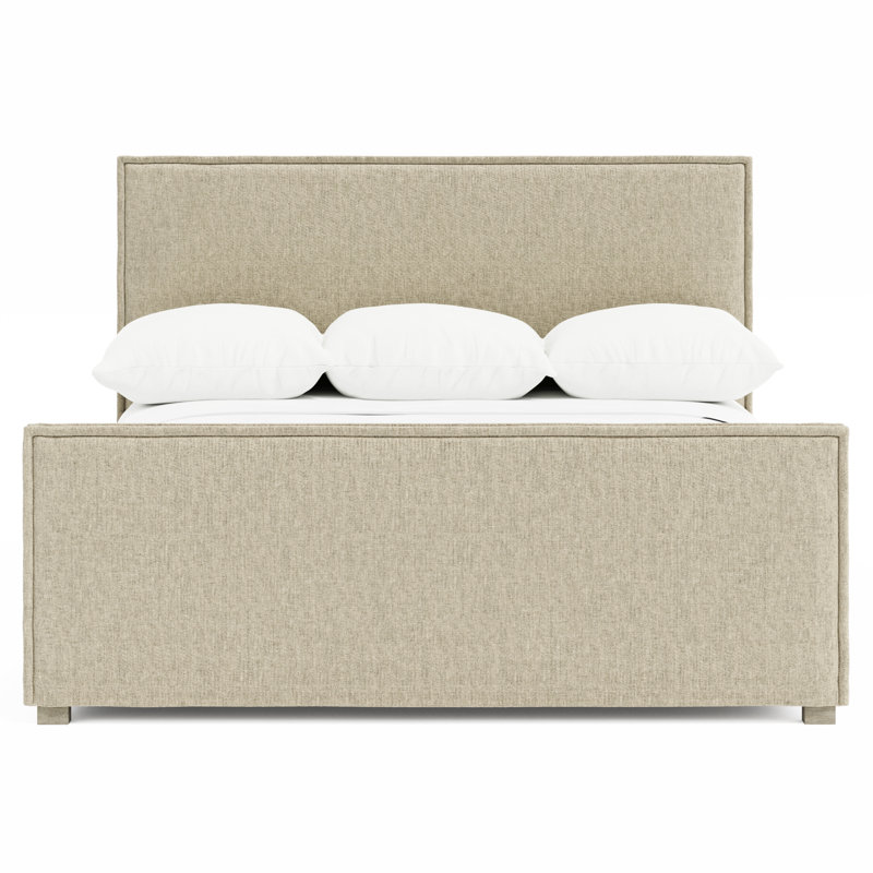 Sawyer Upholstered Panel Bed, Fawn, King