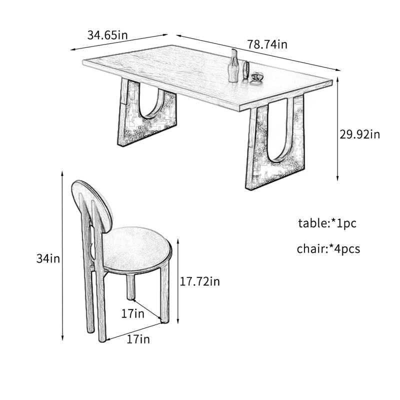 Nyman, 29.92"H x 78.74"L x 34.65"W