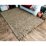 Erric Handmade Tufted Forest Green Rug