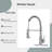 Pull-down Spray Functionality Stainless Steel Industrial Home Use Faucet