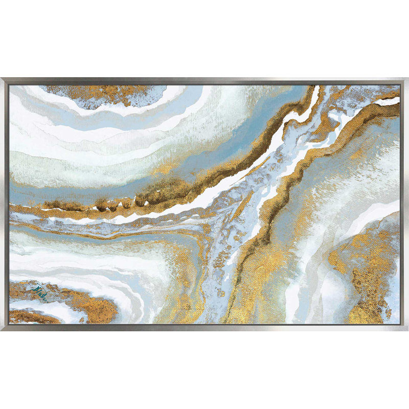 " Blue Agate ", 31.5" H x 51.5" W x 2" D
