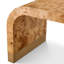 Side Table Quinton Light Brown Mappa Burl Veneer