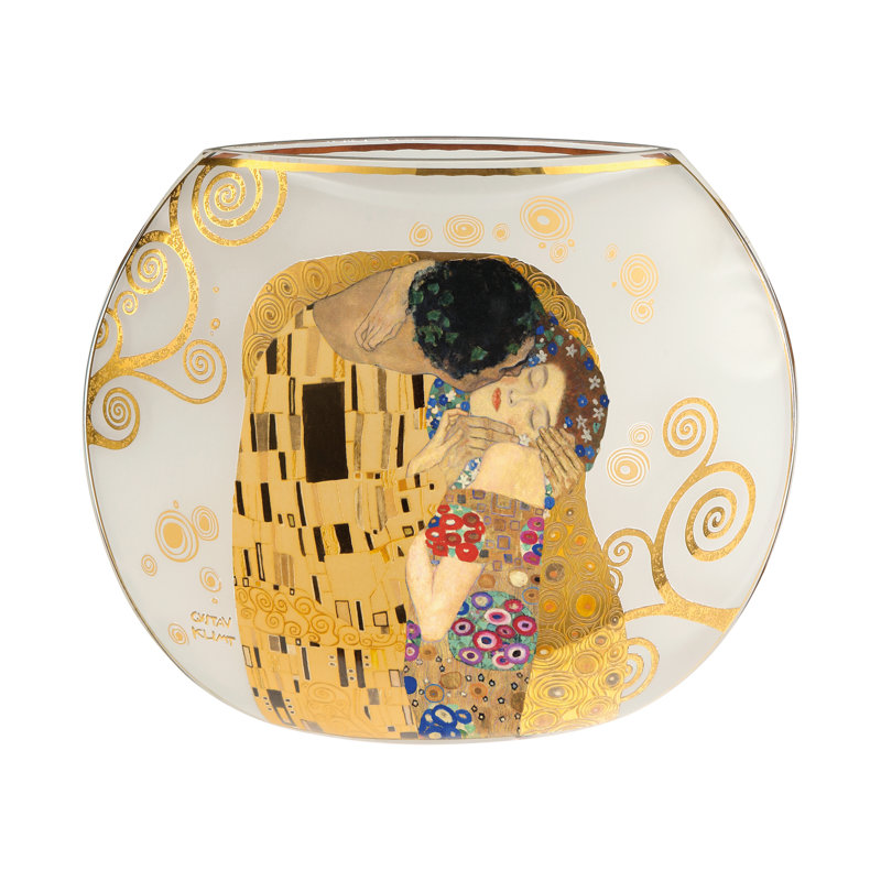 Glass Table Vase, 22cm H x 10cm W x 26cm D