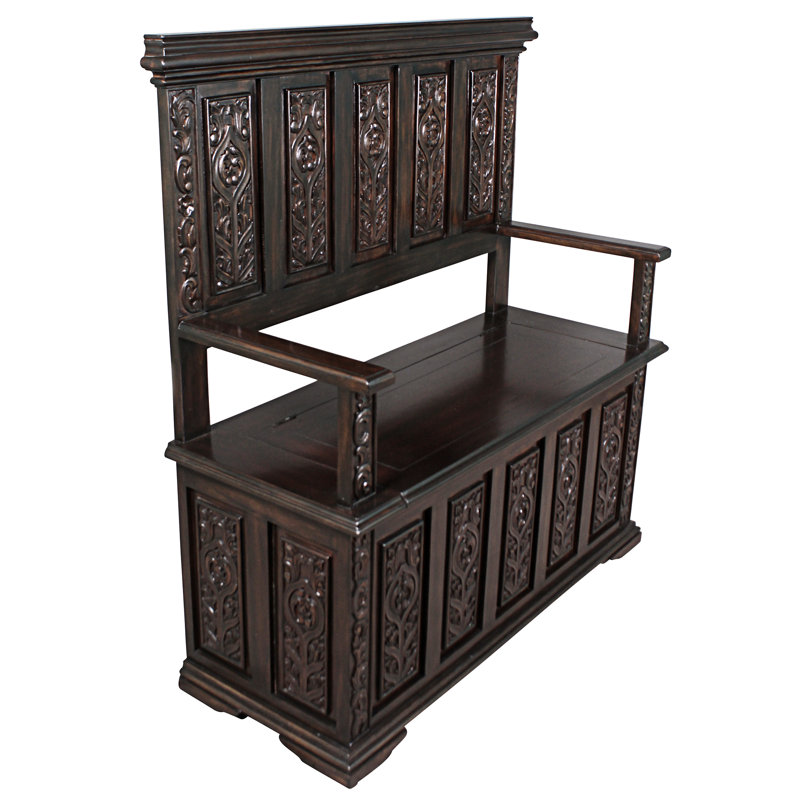 York Monastery Solid Wood Storage Bench