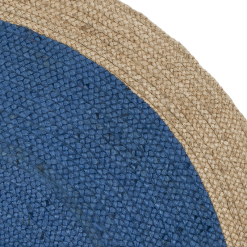 Vicksburg Natural Fiber Hand Woven Jute Solid Color Rug, Round 7'