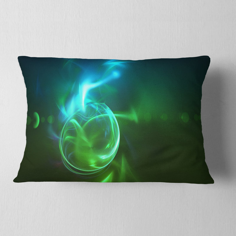 Coussin lombaire à cercles lumineux Abstract