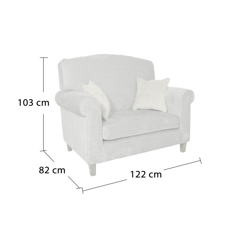 Fenner 1 Seater Loveseat, Turin Olive