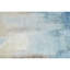 Tapis abstrait noué à la main en beige / bleu-96609278