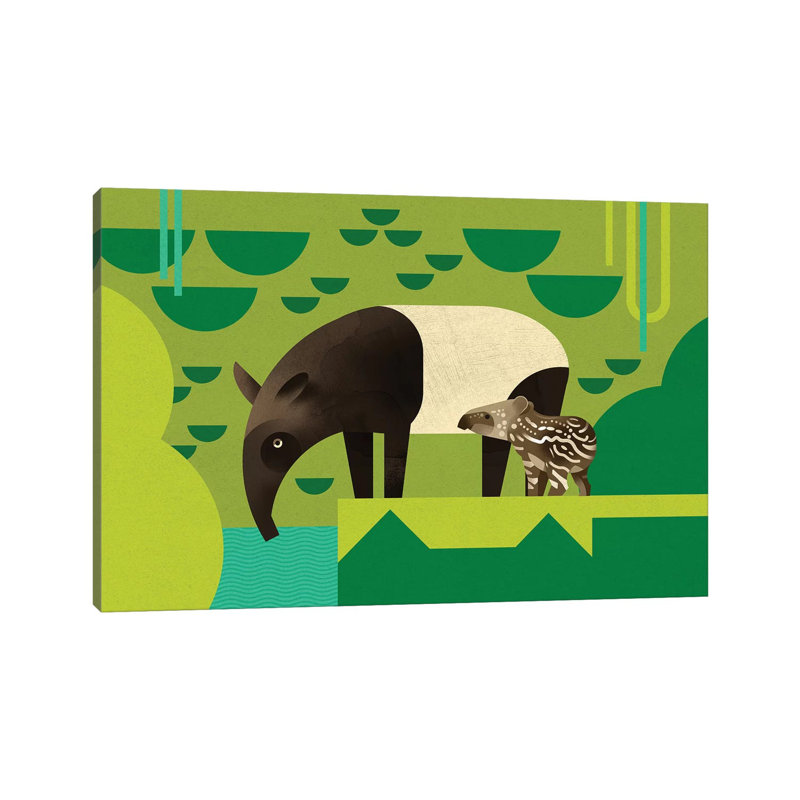 Tapir by Dieter Braun - Print on Canvas, 101.6 cm H x 66.04 cm W x 1.91 cm D, Wrapped Canvas