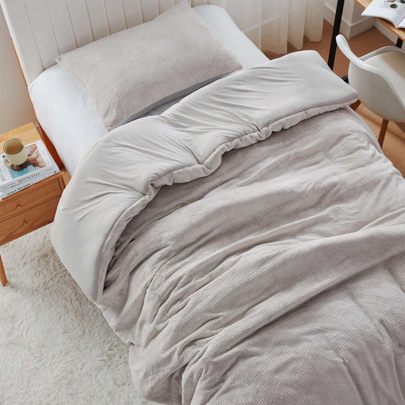 Coma-Holic Coma Inducer Buttery Taupe Oversized Comforter, Queen Comforter