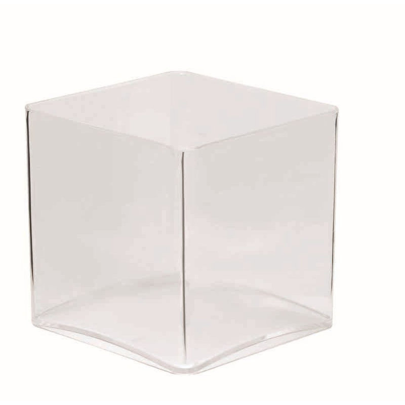 Décoration cube en plastique transparent Bezoski, H 4 po x l 4 po x P 4 po