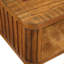 Ensemble de tables basses rectangulaires, 3 pièces avec pieds en bois massif, 1 table basse et 2 tables de bout