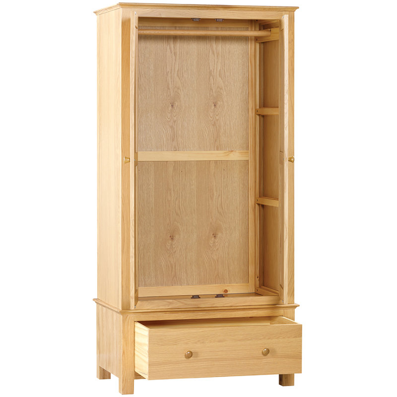 Taounate 2 Door Solid Wood Wardrobe