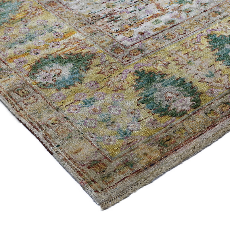 Cream Alchemy Traditional Silk Rug - 9'11" x 14'3"