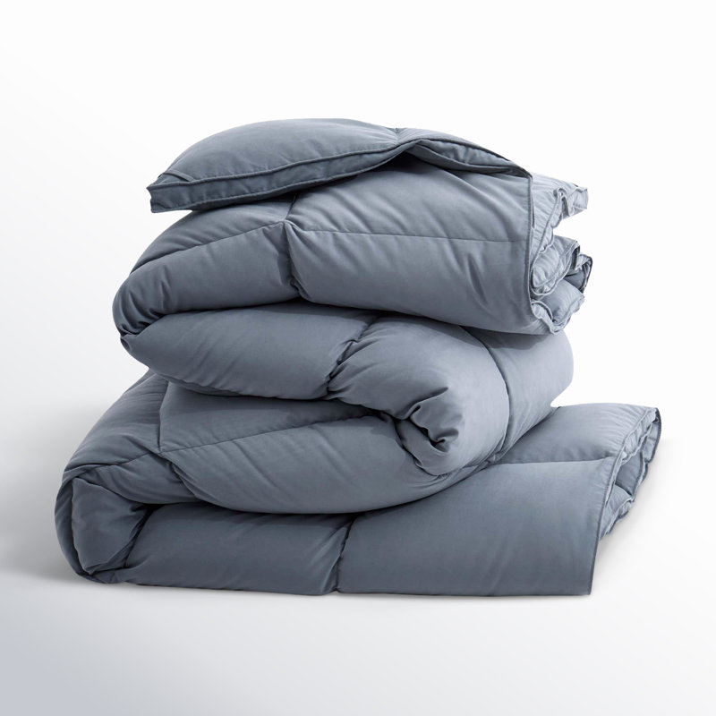 Steel Gray Twin Microfiber Duvet for Adults