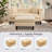 3 - Piece Upholstered L Shape Sectional Sofa Modular Sectional With Reversible Chaise-1403380435
