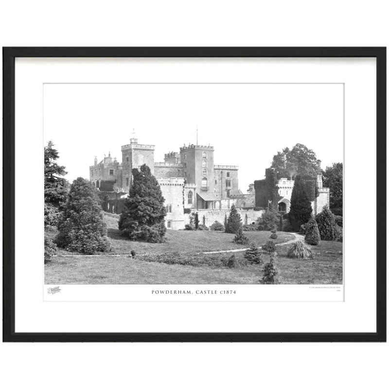 Powderham, Castle C1874 by Francis Frith - Single Picture Frame Print, 60cm H x 80cm W x 2.3cm D