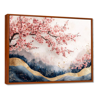 China Cherry Blossom Trees Poetry Of Petals II - Cherry Blossom Canvas Wall Art