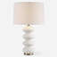Lampe de table Dalan blanche