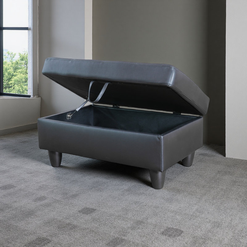Repose-pieds modulaire avec rangement caché (noir)