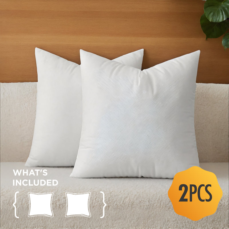 Noyau de 22 pouces, coussin décoratif, respirant, confortable, coussin moelleux, soulager le stress, convient à la chambre à coucher, au canapé, à la chambre d'amis, au dortoir (56 x 56 x 2 pièces)