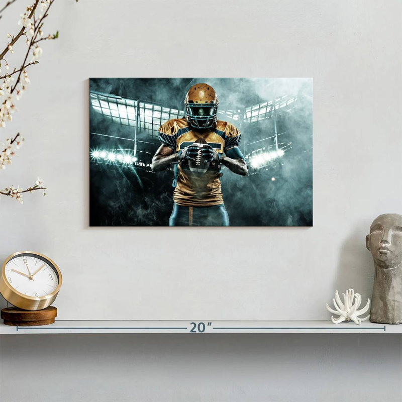  «American Football Player, H 8 po x l 12 po