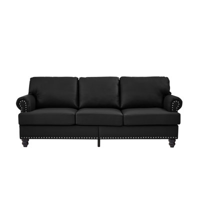83" Round Arm Sofa With Storage