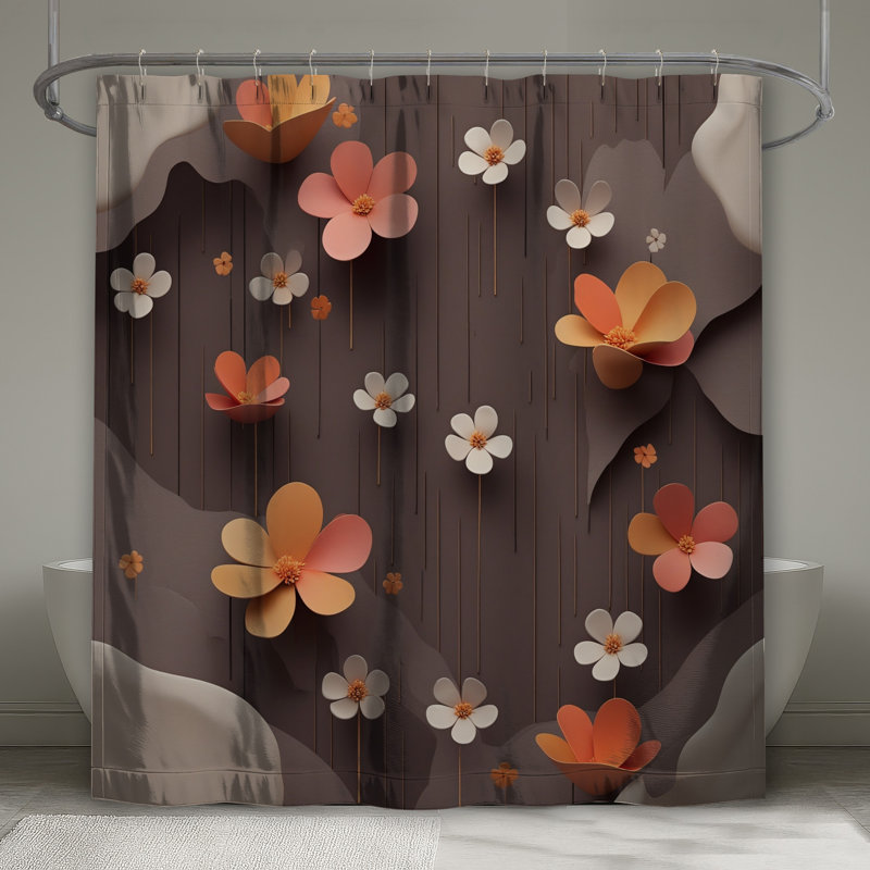 Rideaux de douche en papier, L 70 po x H 93 po