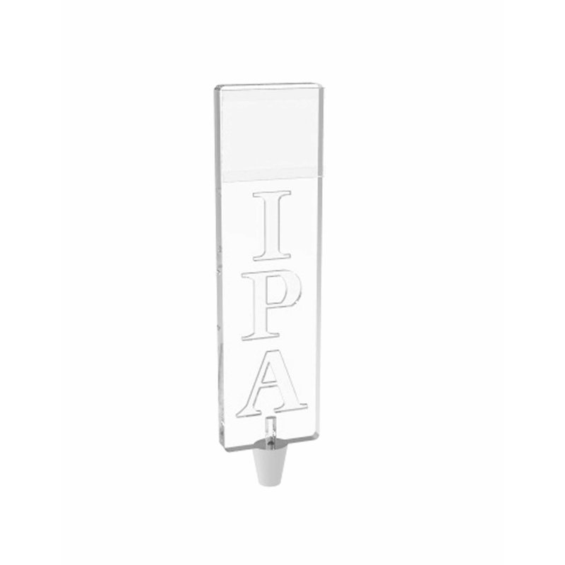 Generic IPA Clear Acrylic Plexiglass Beer Tap Handle Bar Tavern Lounge Microbrew