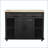 47" Kitchen Island with Extendable Dining Table, Internal Racks, and Power Outlet – Black-129895319