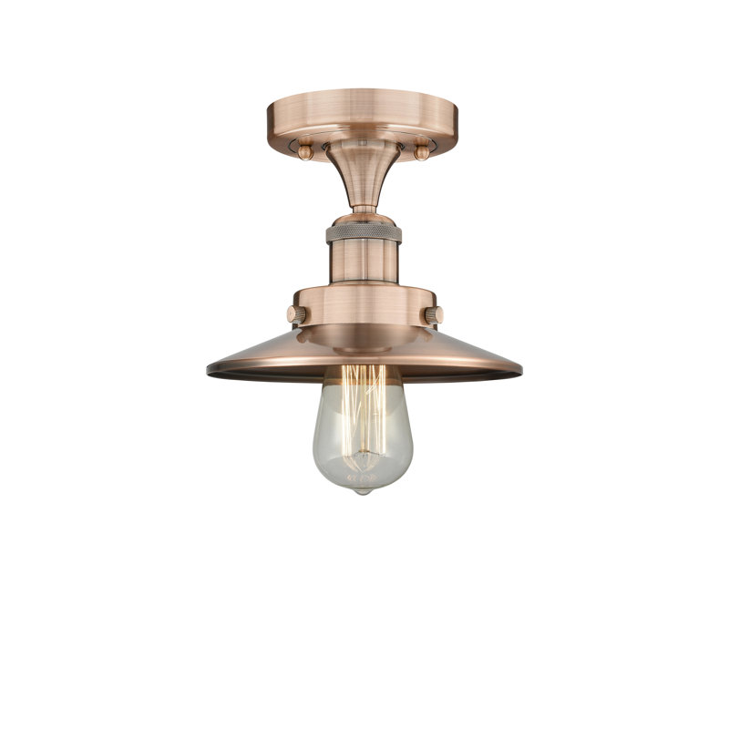 Bettsy Semi Flush Mount, Antique Copper, Antique Copper
