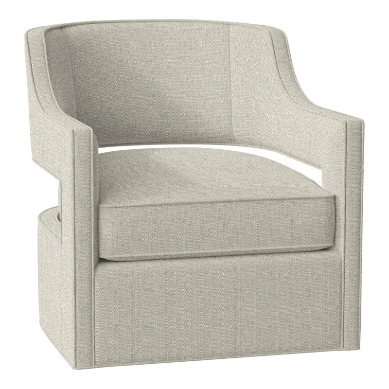 Phoebe 29.5" W Swivel Armchair, Perigold Poros Sage