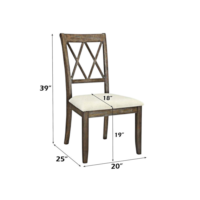 Ensemble de 2 chaises d'appoint en bois