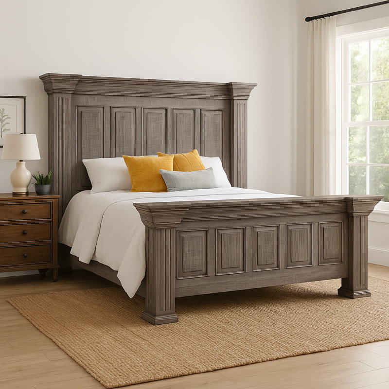 Lit standard en bois massif Brynli, Grand
