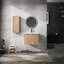 Meuble-lavabo avec lavabo et armoire latérale, structure en contreplaqué de 24 po, fini antirouille, style contemporain