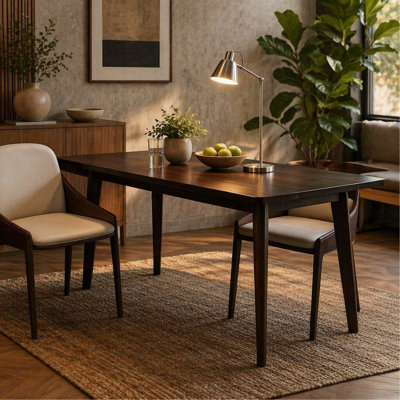 Mid-Century Nordic Kitchen Table,Rectangle Dining Table,For Dining Room