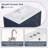 Bathroom Vanity with Sink,One Door with Shelf and Three Drawers-1011725780