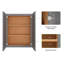 Armoire de cuisine 27 po x l 36 po x H 36 po x P 27 po avec tablettes réglables-814792614-814792619
