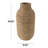 Brown Seagrass Handmade Wrapped Decorative Vase-942190036