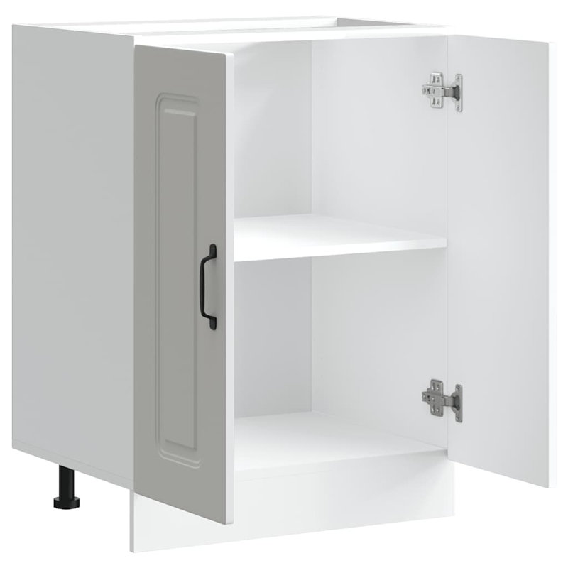 Sink Base Cabinet Kalmar 60X46x81.5 Cm Engineered Wood, White
