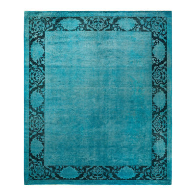 Duralee One-of-a-Kind 8' 5" X 9' 8" New Age Wool Area Rug Blue