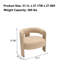 Chaise d'appoint moderne en velours avec pieds en bois