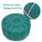 Limbrey 21.7" Wide Leather Match Round Striped Pouf Ottoman(Unstuffed)-500243645