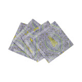 Byzantine Jewel Hemstitch Cocktail 6" Linen/Cotton Napkin